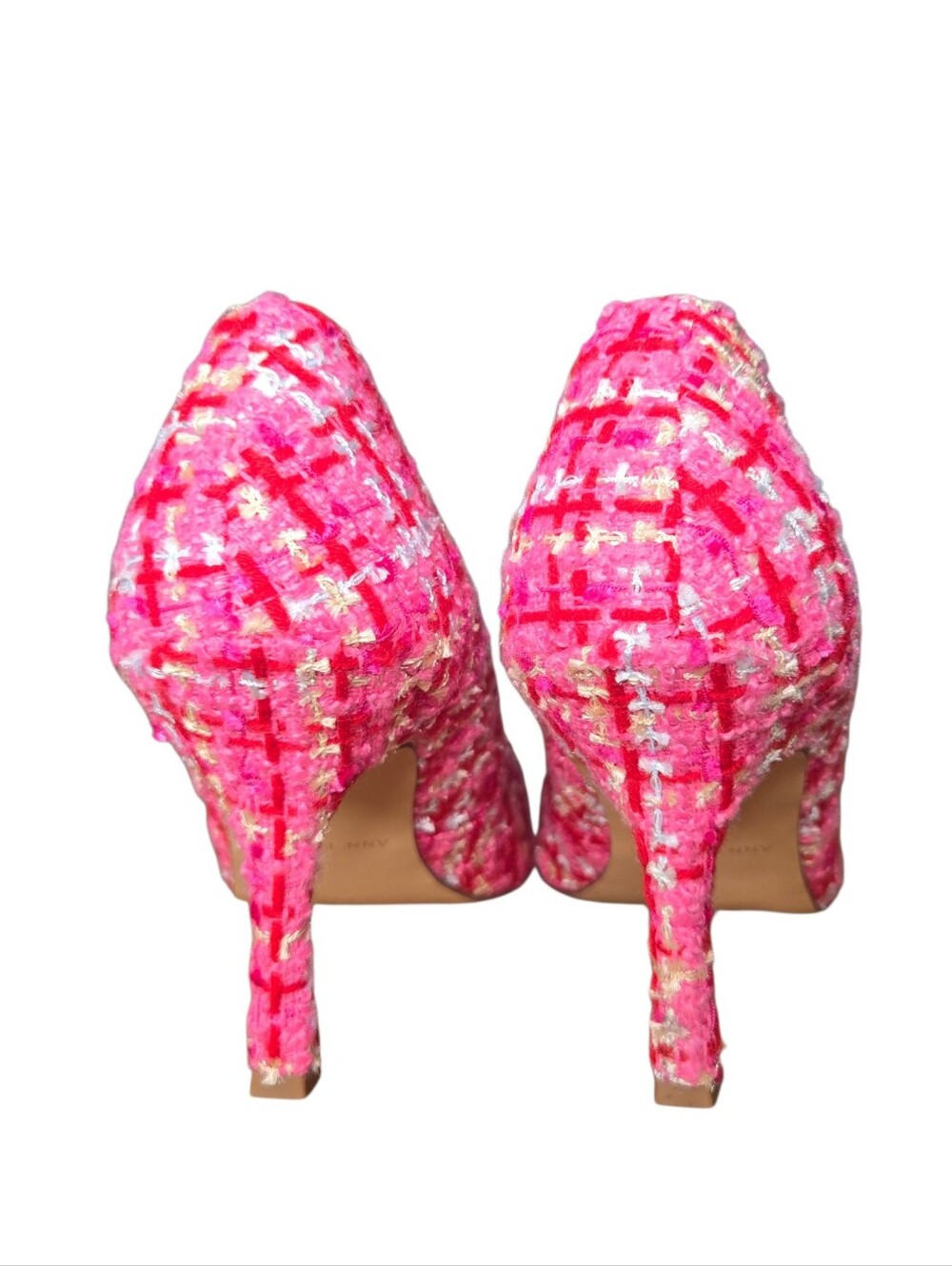 Ann Taylor Womens Pink Charm Tweed Point Toe Azra Pumps Heels Size 9 - Picture 6 of 10